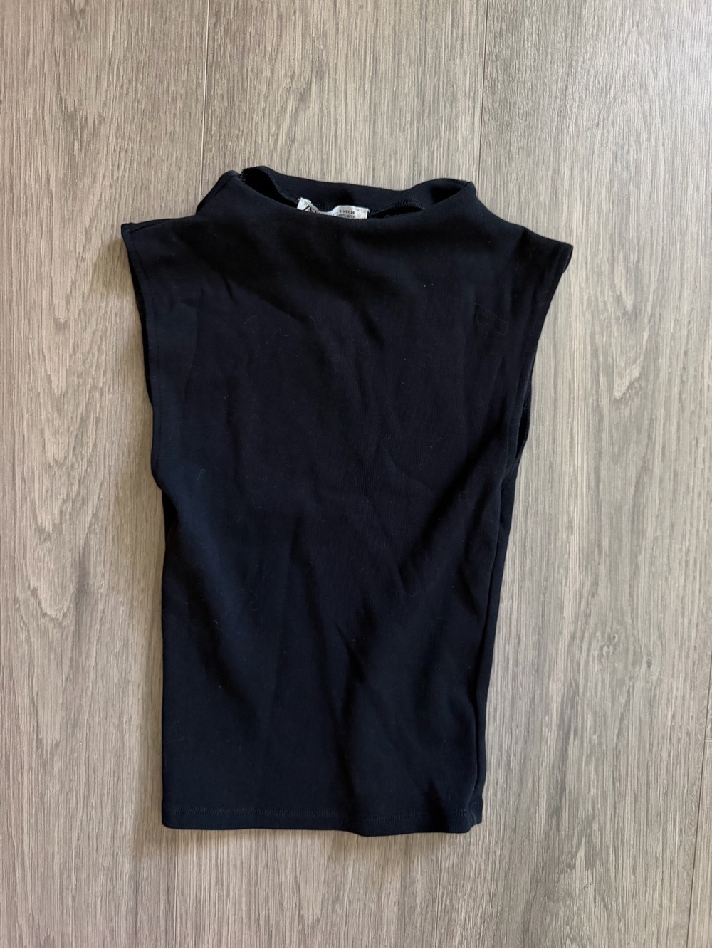 Zara sleeveless mock neck